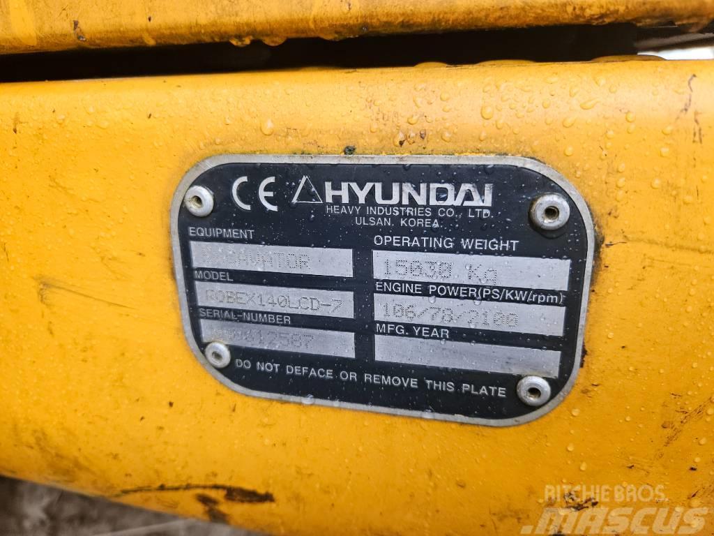 Hyundai 140-7 Pásové rýpadlá