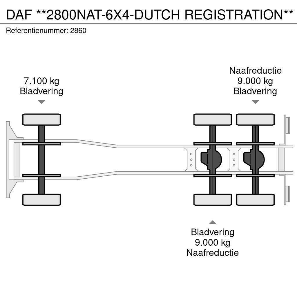 DAF **2800NAT-6X4-DUTCH REGISTRATION** Nákladné vozidlá bez nadstavby