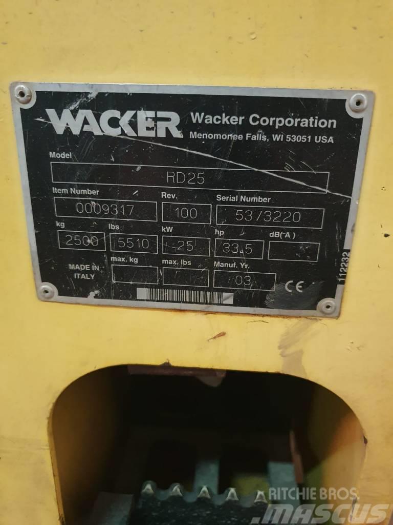 Wacker Neuson RD 25 Ďalšie valce