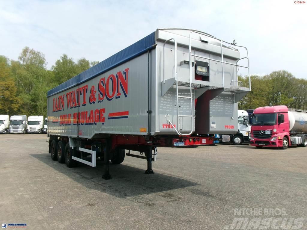 Montracon Tipper trailer alu 55 m3 + tarpaulin Sklápacie návesy