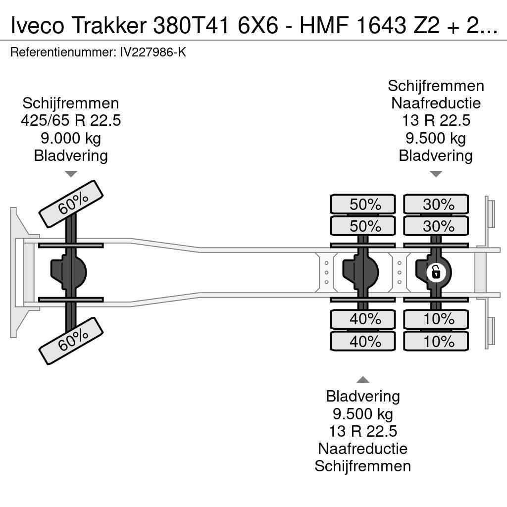 Iveco Trakker 380T41 6X6 - HMF 1643 Z2 + 2-WAY TIPPER Univerzálne terénne žeriavy
