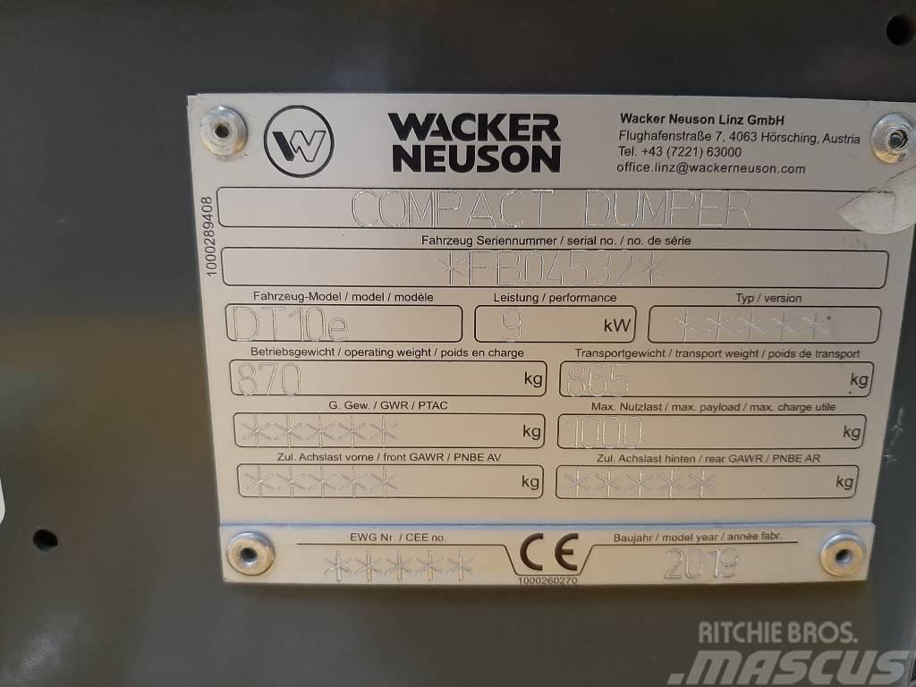 Wacker Neuson DT10e Pásové sklápače