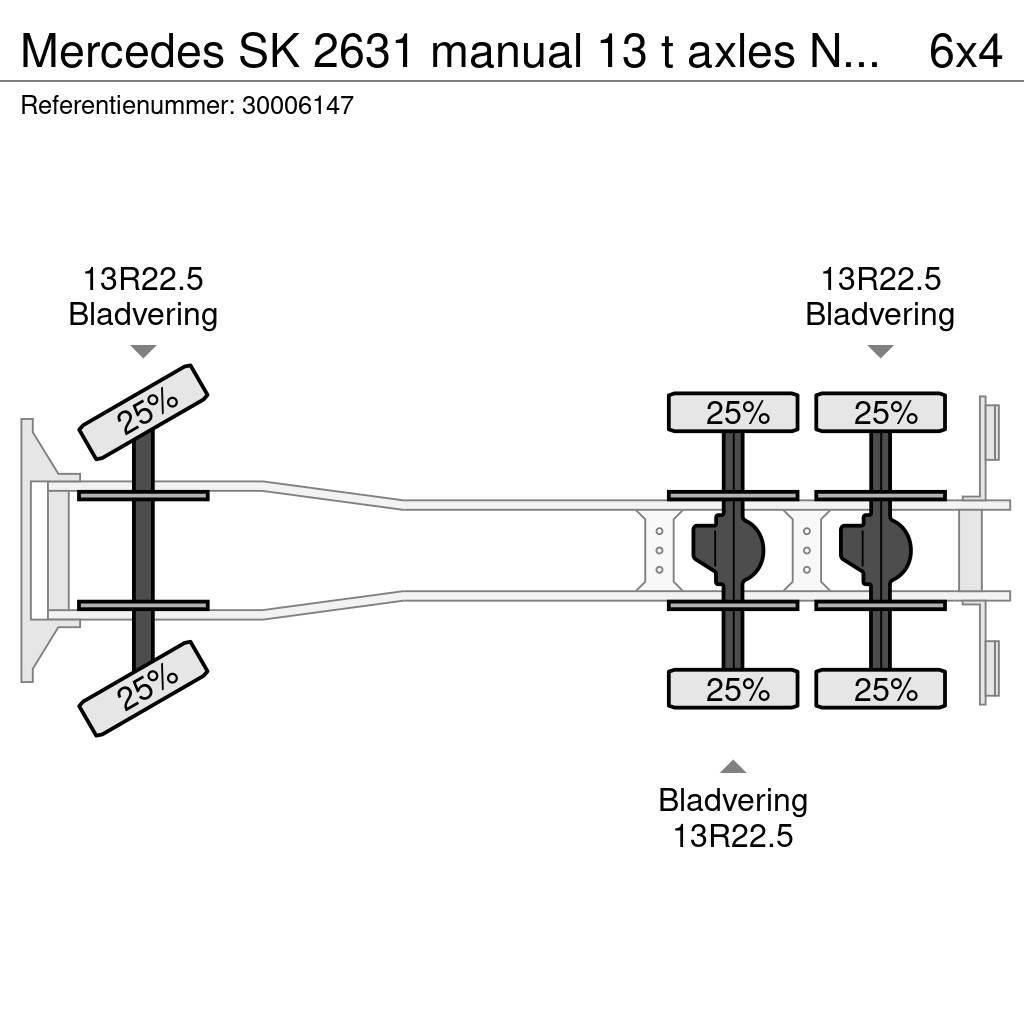 Mercedes-Benz SK 2631 manual 13 t axles NO2638 Nákladné vozidlá bez nadstavby