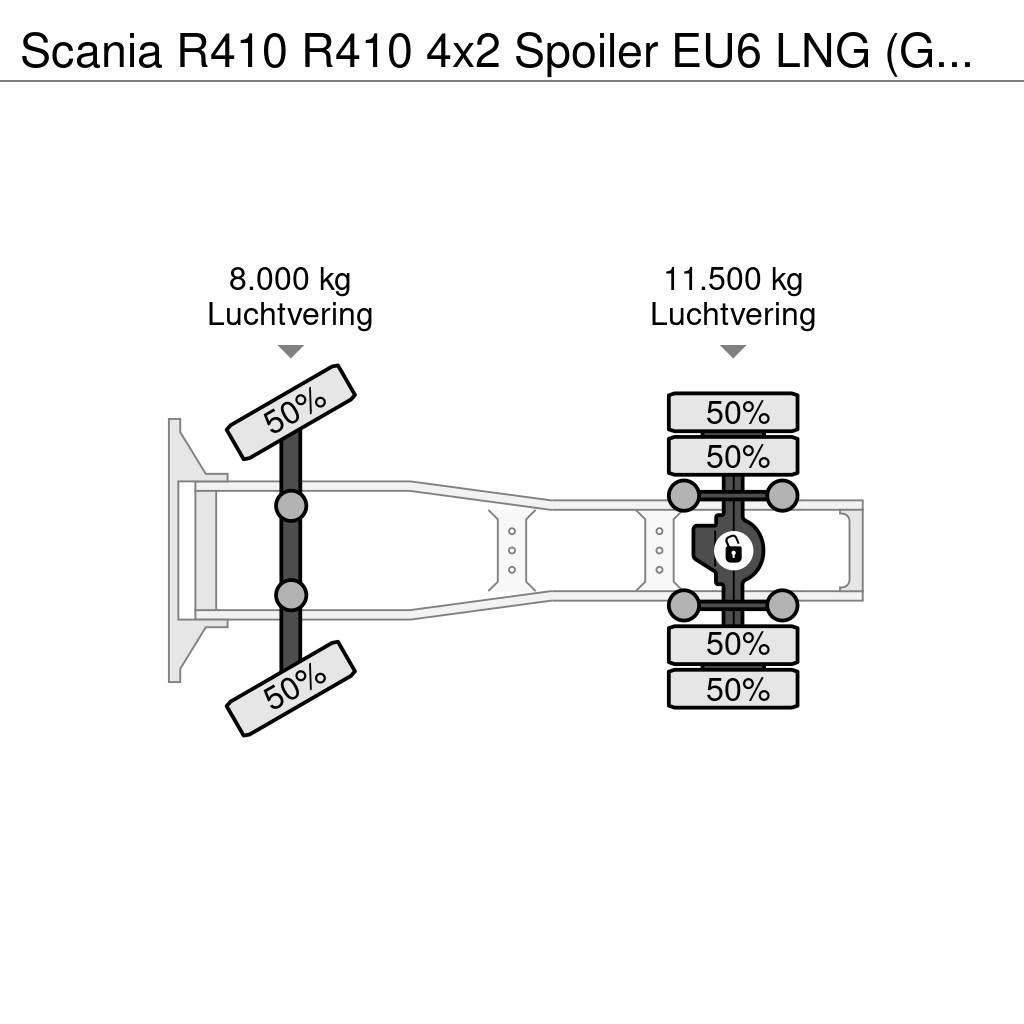 Scania R410 R410 4x2 Spoiler EU6 LNG (GAS) Automatik Ťahače