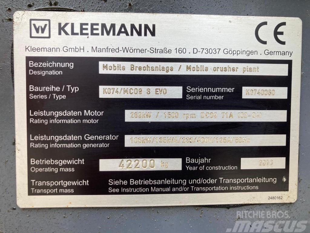 Kleemann Mco 9 s Mobilné drviče