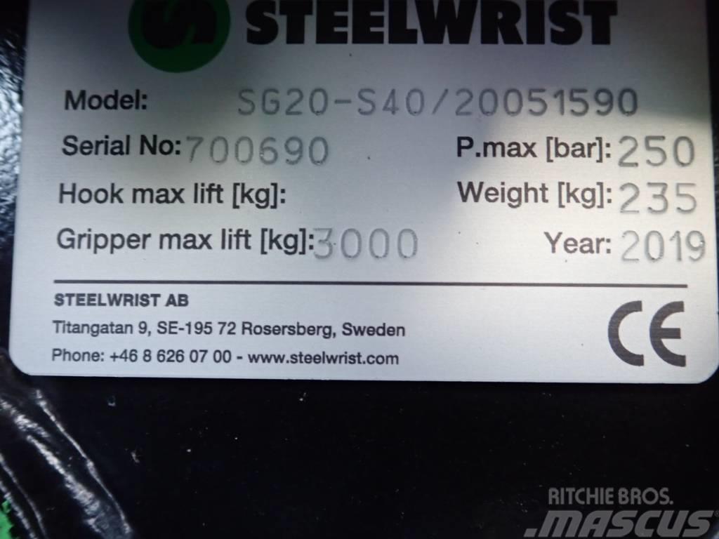 Steelwrist Sortiergreifer SG20 passend zu Volvo ECR35 Drapáky