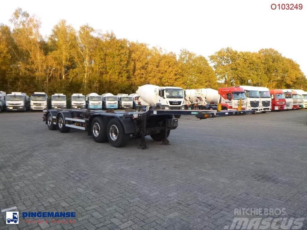 D-tec 4-axle container combi trailer (2 + 2 axles) Kontajnerové návesy