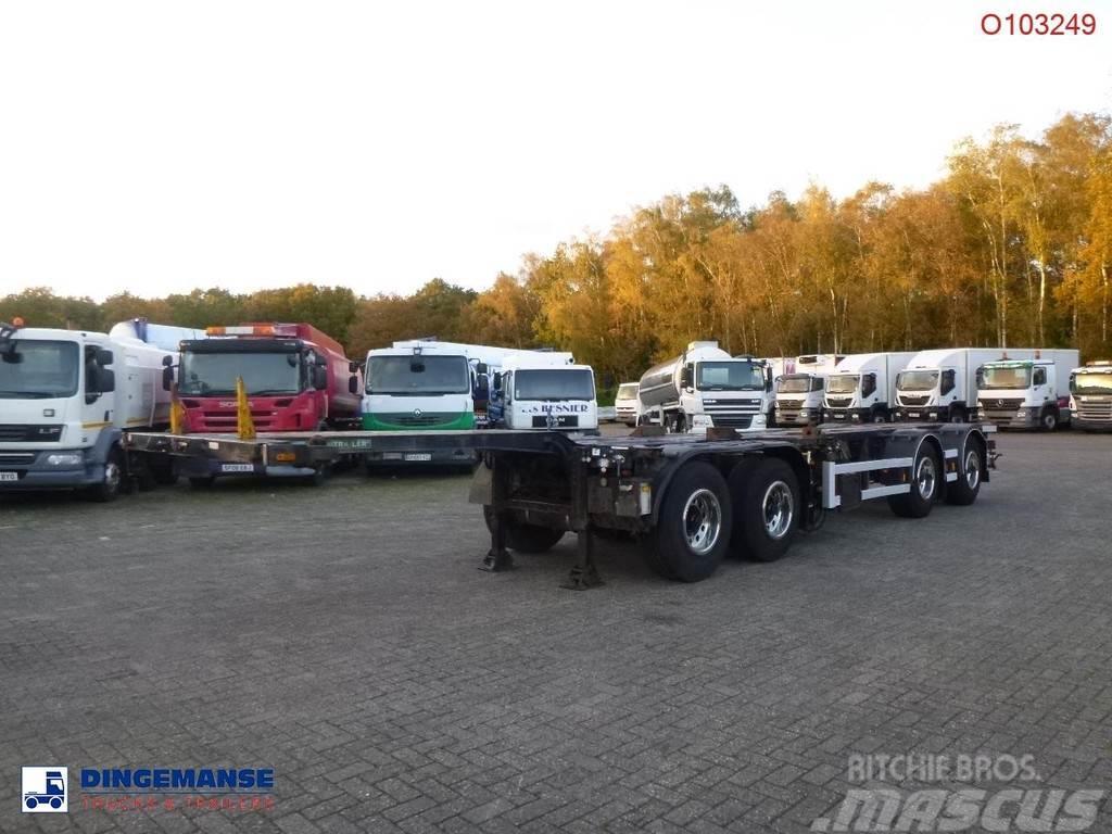 D-tec 4-axle container combi trailer (2 + 2 axles) Kontajnerové návesy