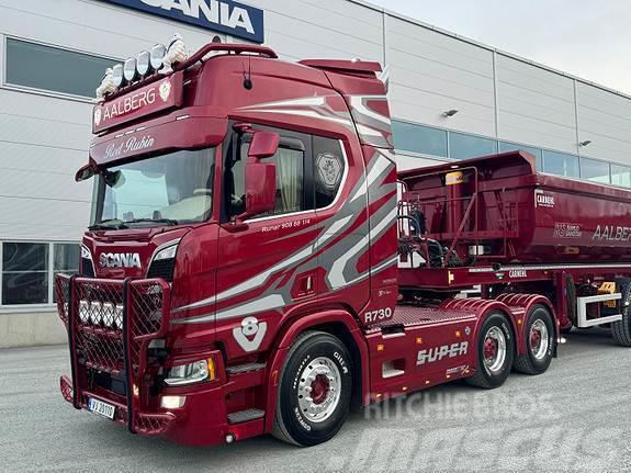 Scania R 730 A6x4NB Tipptrekker med 2020 mod Carnehl Tipp Ťahače