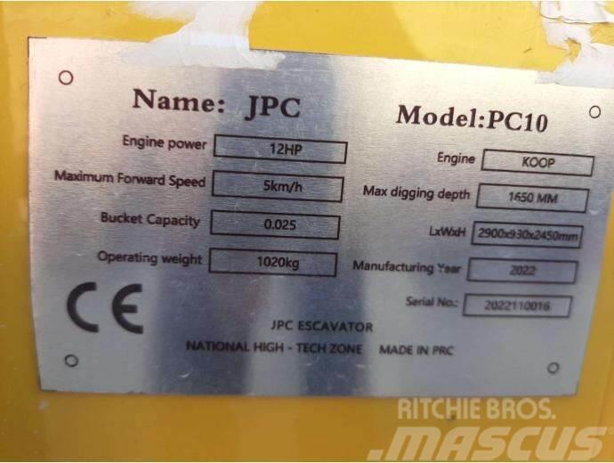 JPC PC-10 Mini rýpadlá < 7t