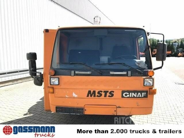 Ginaf GINC 3030 mit Heckkran Atlas AK 90.1 Plošinové nákladné automobily/nákladné automobily so sklápacími bočnicami