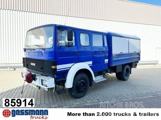 Iveco 120-23 AW 4x4 Doka, V8-Motor, Gerätewagen, Plošinové nákladné automobily/nákladné automobily so sklápacími bočnicami