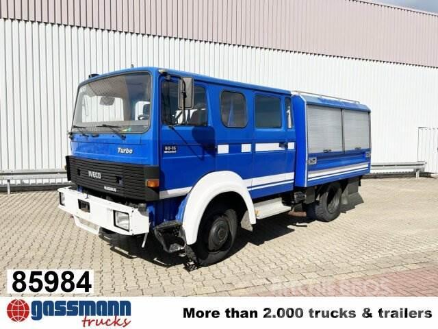Iveco 90-16 AW 4x4 Doka, Mannschaftswagen Plošinové nákladné automobily/nákladné automobily so sklápacími bočnicami