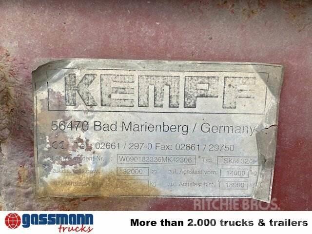 Kempf SKM 32/2 Stahlmulde ca. 24m³, Liftachse, Sklápacie návesy