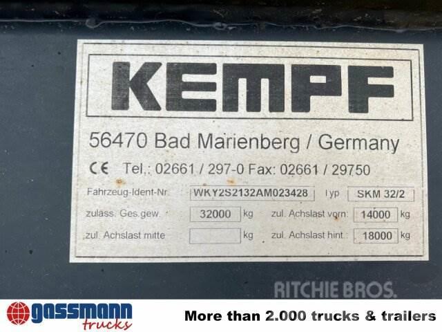 Kempf SKM 32/2 Stahlmulde ca. 23m³, Liftachse, Sklápacie návesy