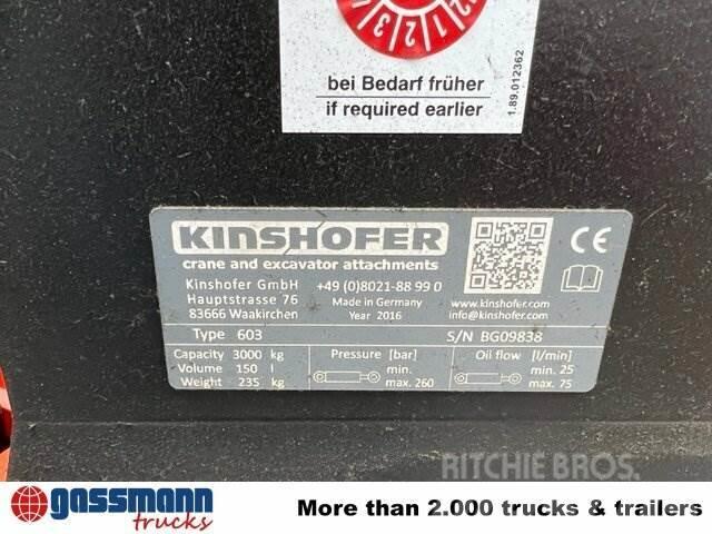 Kinshofer KM 603-150 Autožeriavy, hydraulické ruky