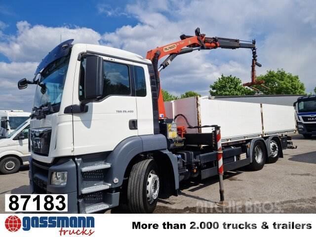 MAN TGS 26.400 6X2-4 BL, Intarder, Lenk-/Liftachse, Plošinové nákladné automobily/nákladné automobily so sklápacími bočnicami