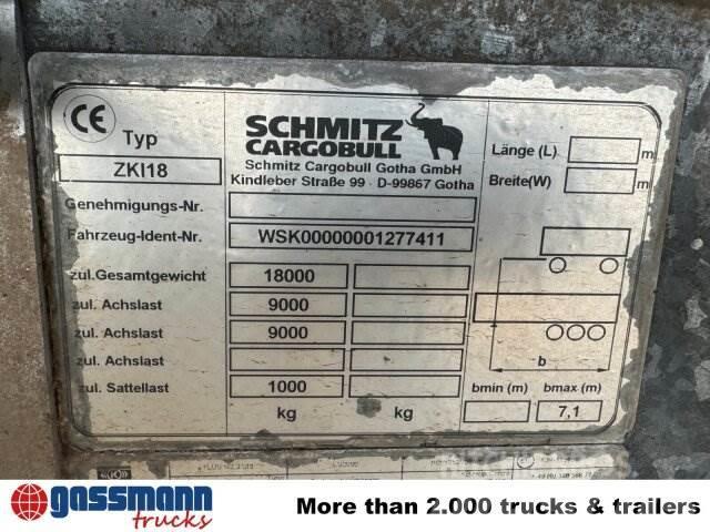 Schmitz ZKI 18-4.9, Stahlbordwände ca. 10m³, Rahmen Vyklápacie prívesy