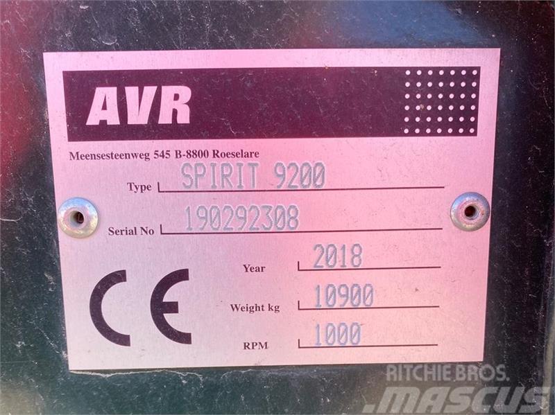 AVR SPIRIT 9200 Zemiakové kombajny