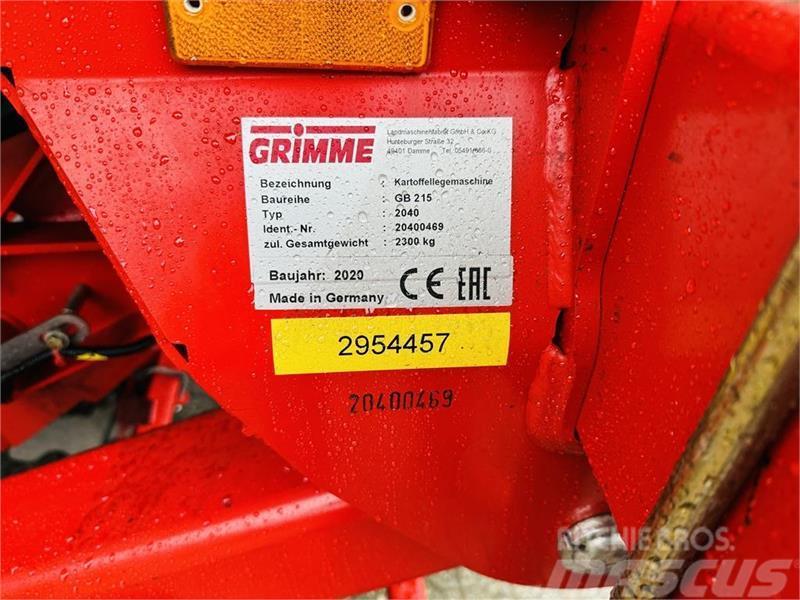Grimme GB-215 Sadiace stroje