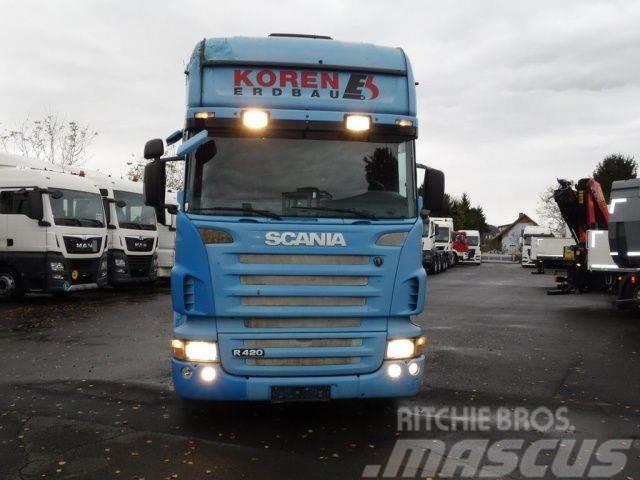 Scania R420LB6x2MLB Blau Baggerpritsche Plošinové nákladné automobily/nákladné automobily so sklápacími bočnicami