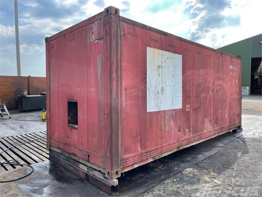  20FT container, lukket, til dyrehold eller lign. Skladové kontajnery