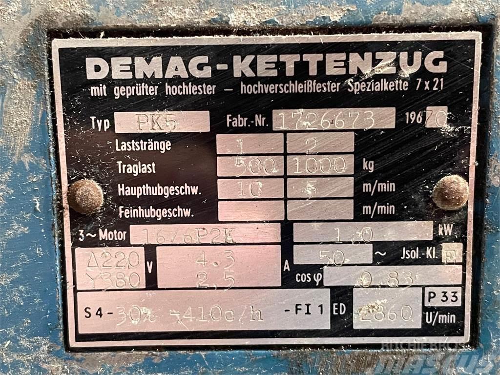 Demag type PK5 el-kædetalje - 1 ton Diely a zariadenia žeriavov