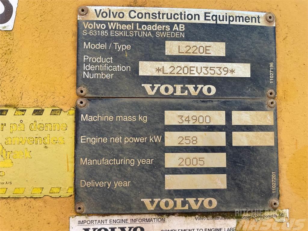 Volvo L220E læssemaskine til ophug Kolesové nakladače