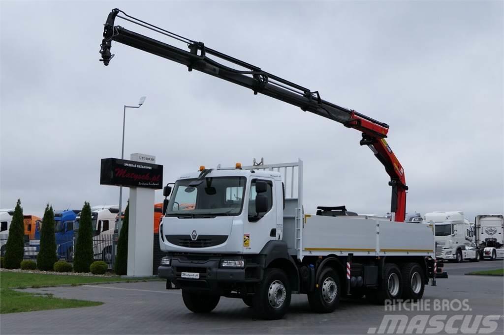 Renault KERAX 410 DXI Plošinové nákladné automobily/nákladné automobily so sklápacími bočnicami