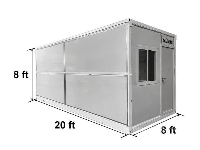  20 ft x 8 ft x 8 ft Foldable Metal Storage Shed wi Skladové kontajnery