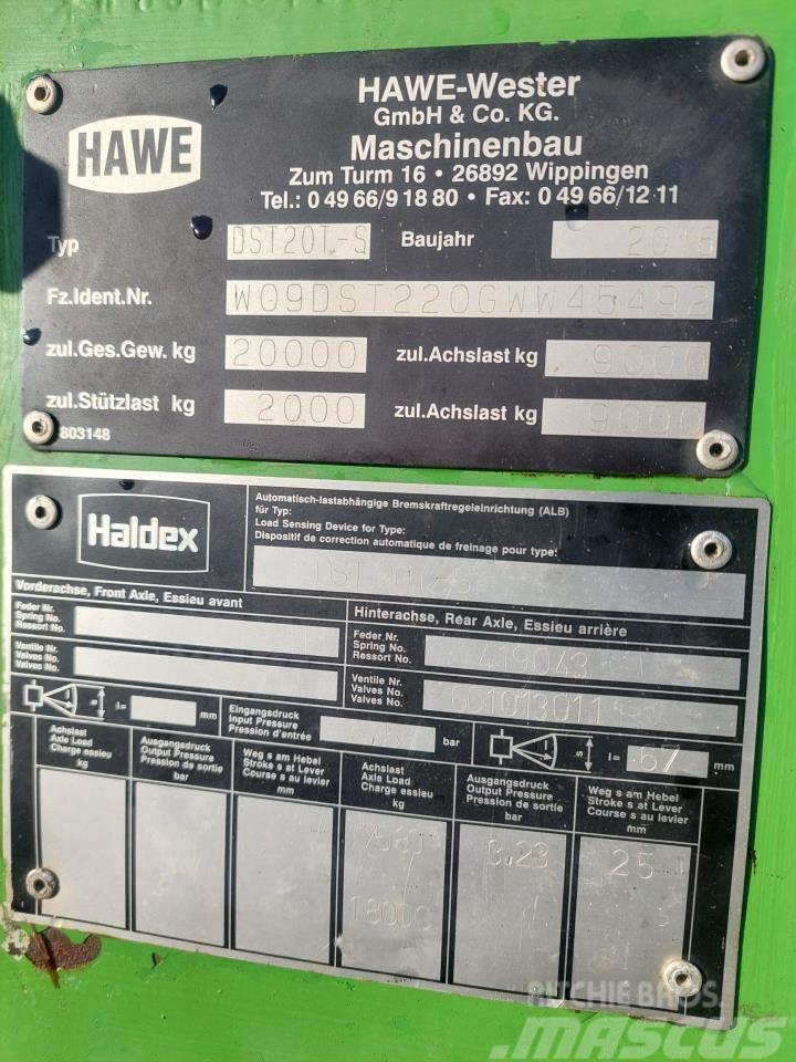 Hawe DST 20T - S Rozmetadlá maštaľného hnoja