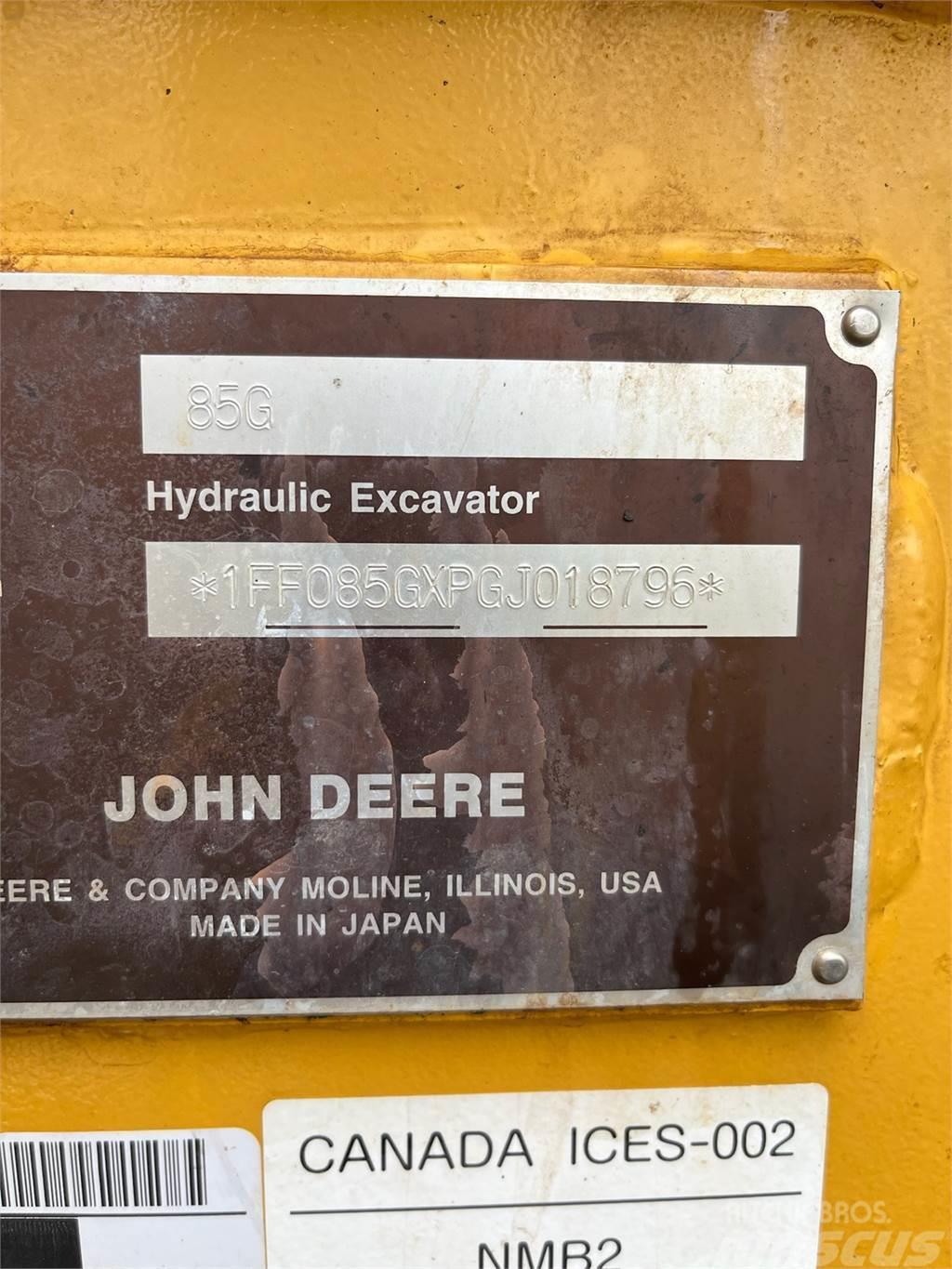 John Deere 85G Pásové rýpadlá