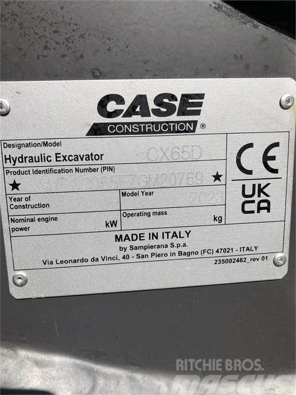 CASE CX65D Mini rýpadlá < 7t