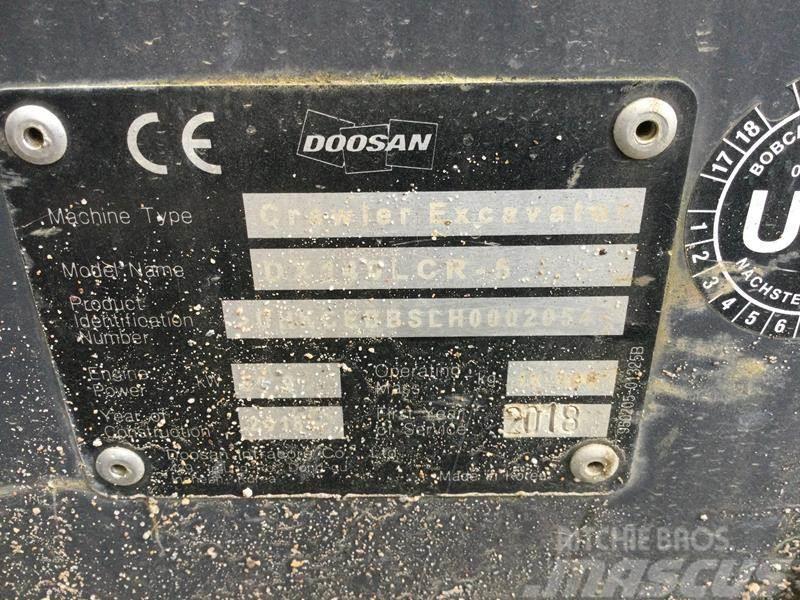 Doosan DX 140 LCR-5 Pásové rýpadlá