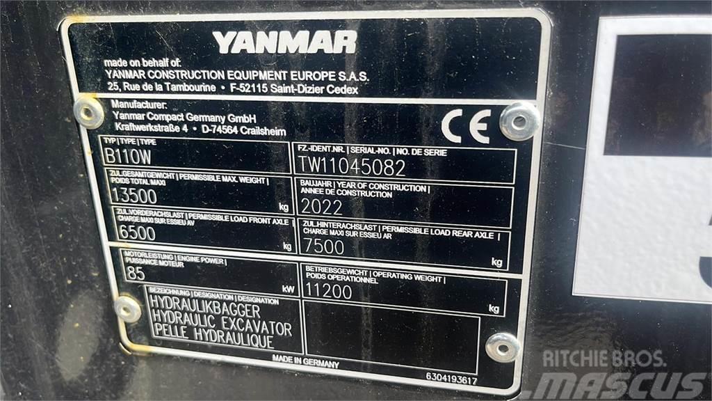 Yanmar B110W Kolesové rýpadlá