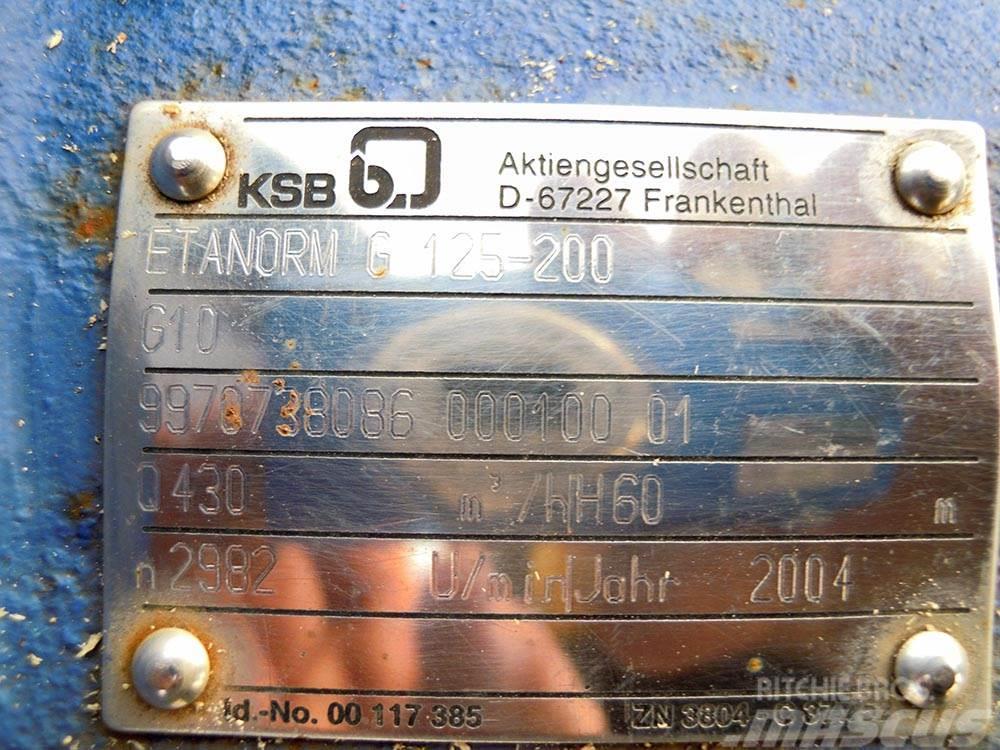 KSB ETANORM G 125-200 Vodné čerpadlá