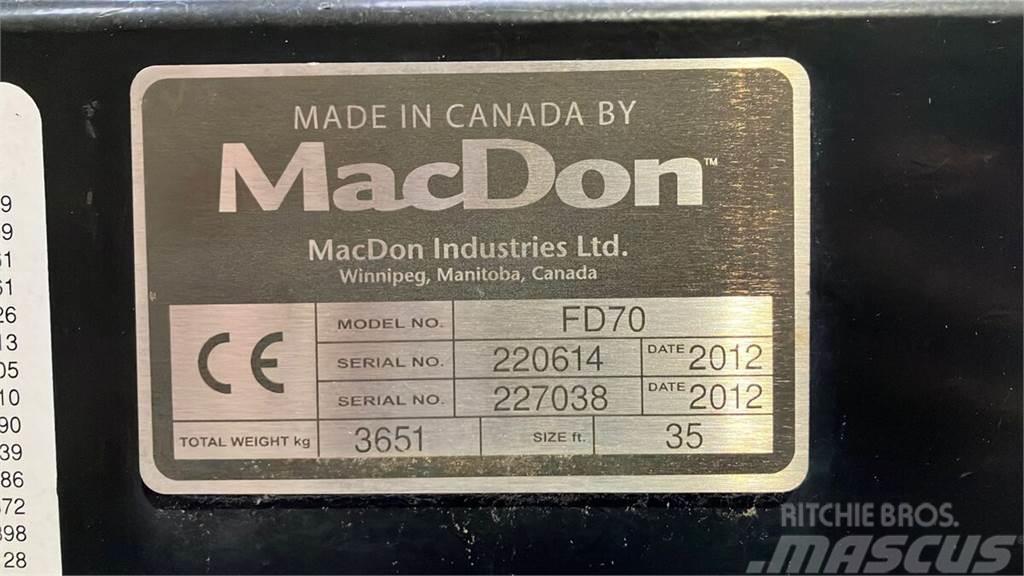 MacDon FD70 Príslušenstvo a náhradné diely ku kombajnom