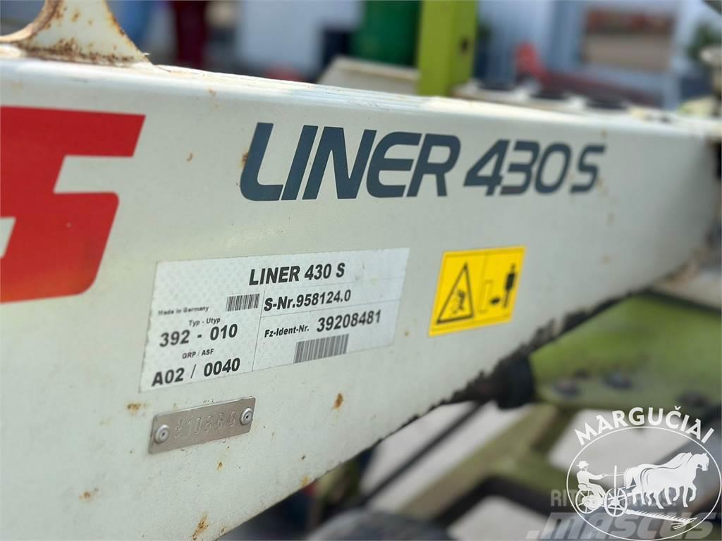 CLAAS Liner 430S, 4,2 m. Obracače a zhrabovače sena