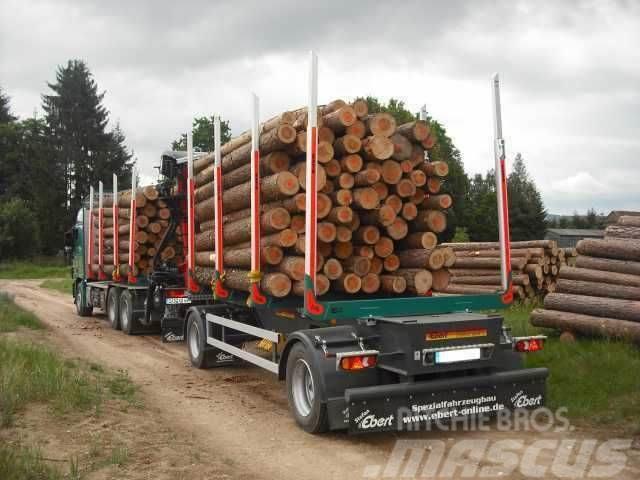 Ebert KHA 18 Kurzholz-Anhänger NEU Prívesy na prepravu dreva