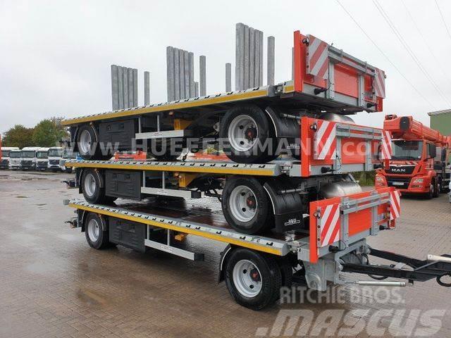  H+W Plattform, Luft, 3 m. Twistlock Rampen Nízko rámové nákladné automobily