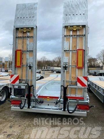 Humbaur 4-Achs-Tieflader Baggerstielmulde, Parabelfeder Nízko rámové nákladné automobily