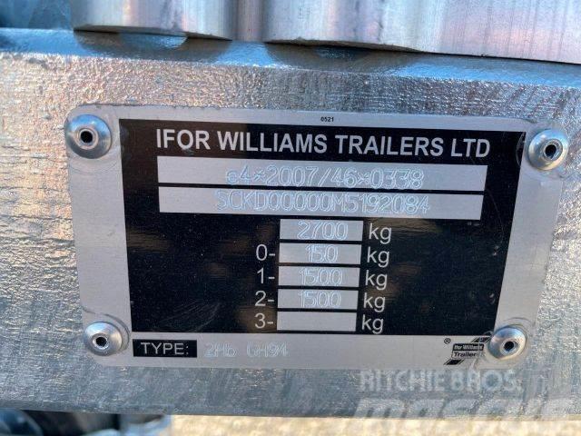 Ifor Williams 2Hb GH27, NEW NOT REGISTRED,machine transport084 Nízko rámové nákladné automobily