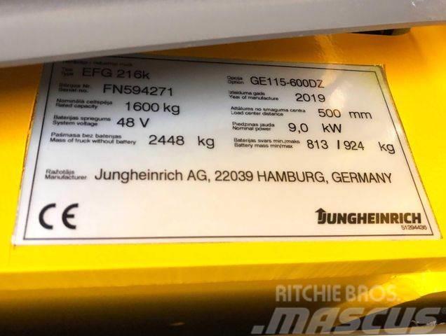 Jungheinrich EFG216k - 6 M HUBHÖHE - BATTERIE 84% -NEUWERTIG Iné