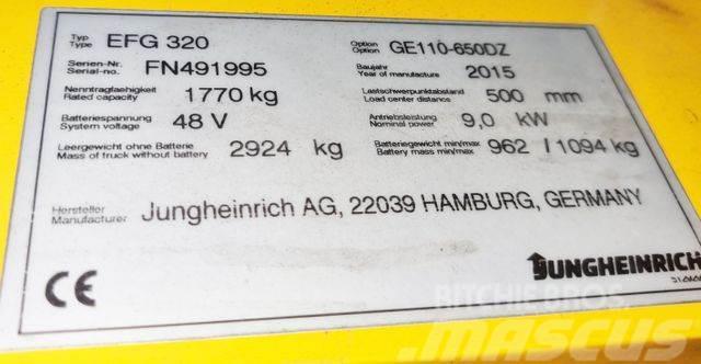 Jungheinrich EFG320 - 6.5 M HUBHÖHE -TRIPLEX - BATTERIE 82% Iné