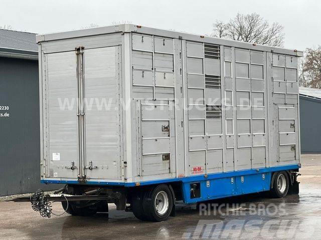 KA-BA 4.Stock Anhänger Aggregat, Tränke, Hubdach Prívesy na prepravu zvierat