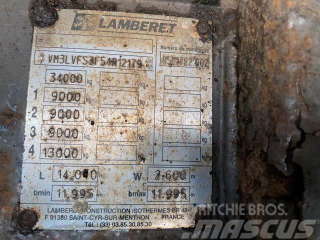 Lamberet freezer vin 179 Chladiarenské návesy
