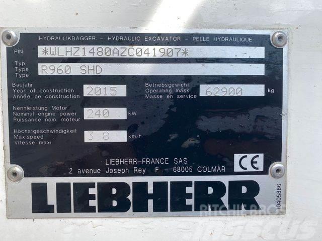 Liebherr R960 SHD ** BJ. 2015* 10.000H/Klima/ZSA/TOP Zust Pásové rýpadlá
