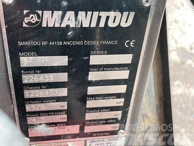 Manitou MTL731 frontloader 4x4 VIN 433 Kolesové nakladače