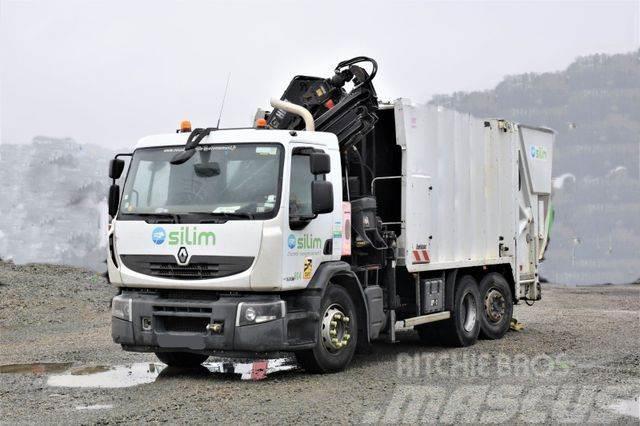 Renault Premium 320DXI*Müllwagen + HIAB 166E-3HIDUO/FUNK Autožeriavy, hydraulické ruky