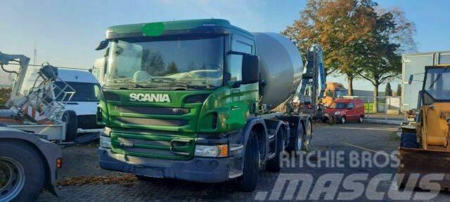 Scania 2x P360 Betonmischer 8x4 Blatt/Blatt E6 Domiešavače betónu